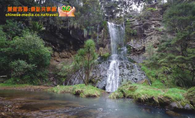 Mokoroa Falls Houheria Stream Falls 莫酷旺卡情侶瀑布 胡希維亞溪流瀑布