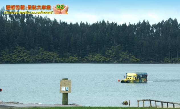 Rotorua Duck Tours 水陸兩用鴨子車船遊湖觀光