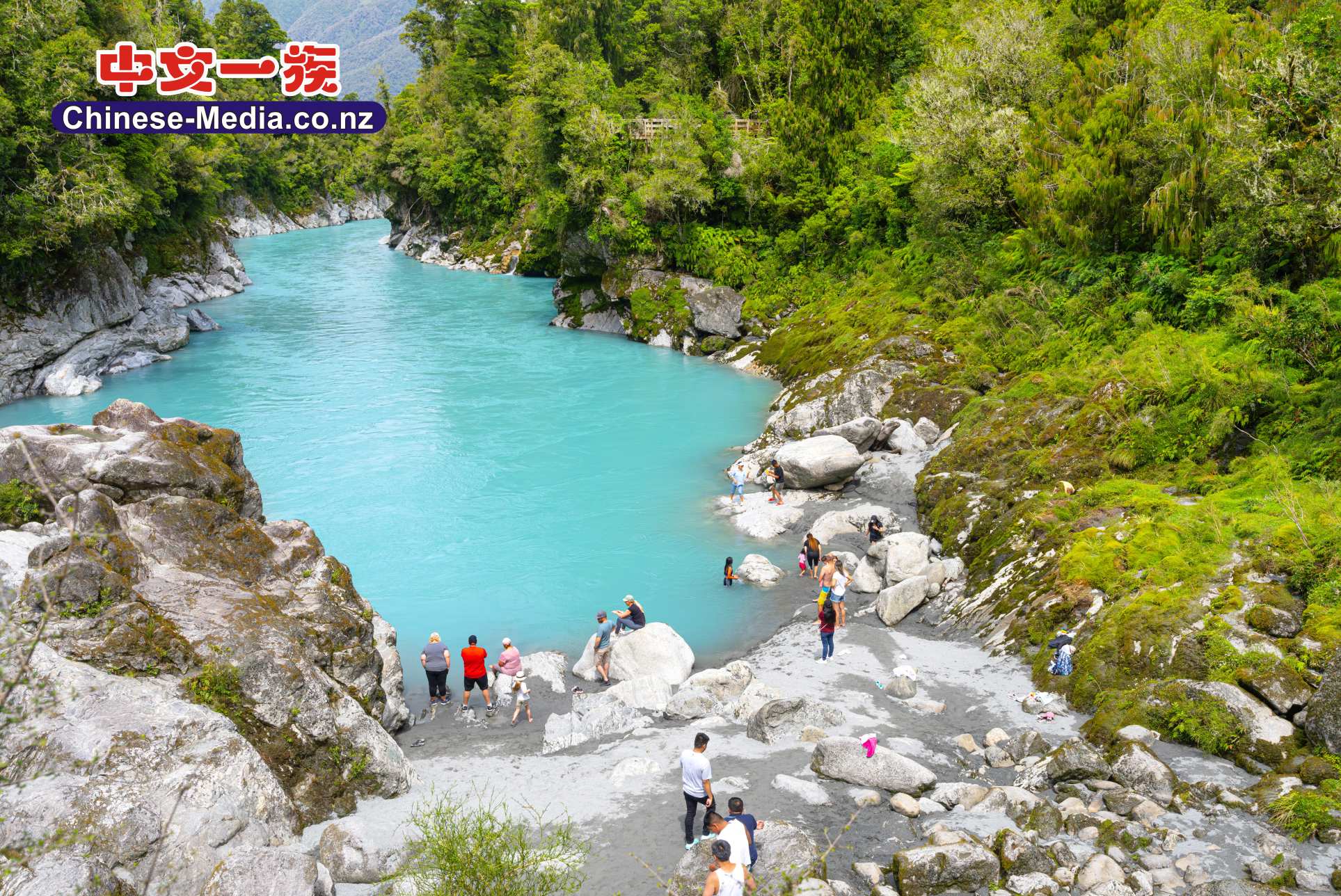 Hokitika Gorge 霍基蒂卡峽谷 Rakaia River 拉凱亞河  綠玉鎮  中文一族傳媒新西蘭旅遊景點