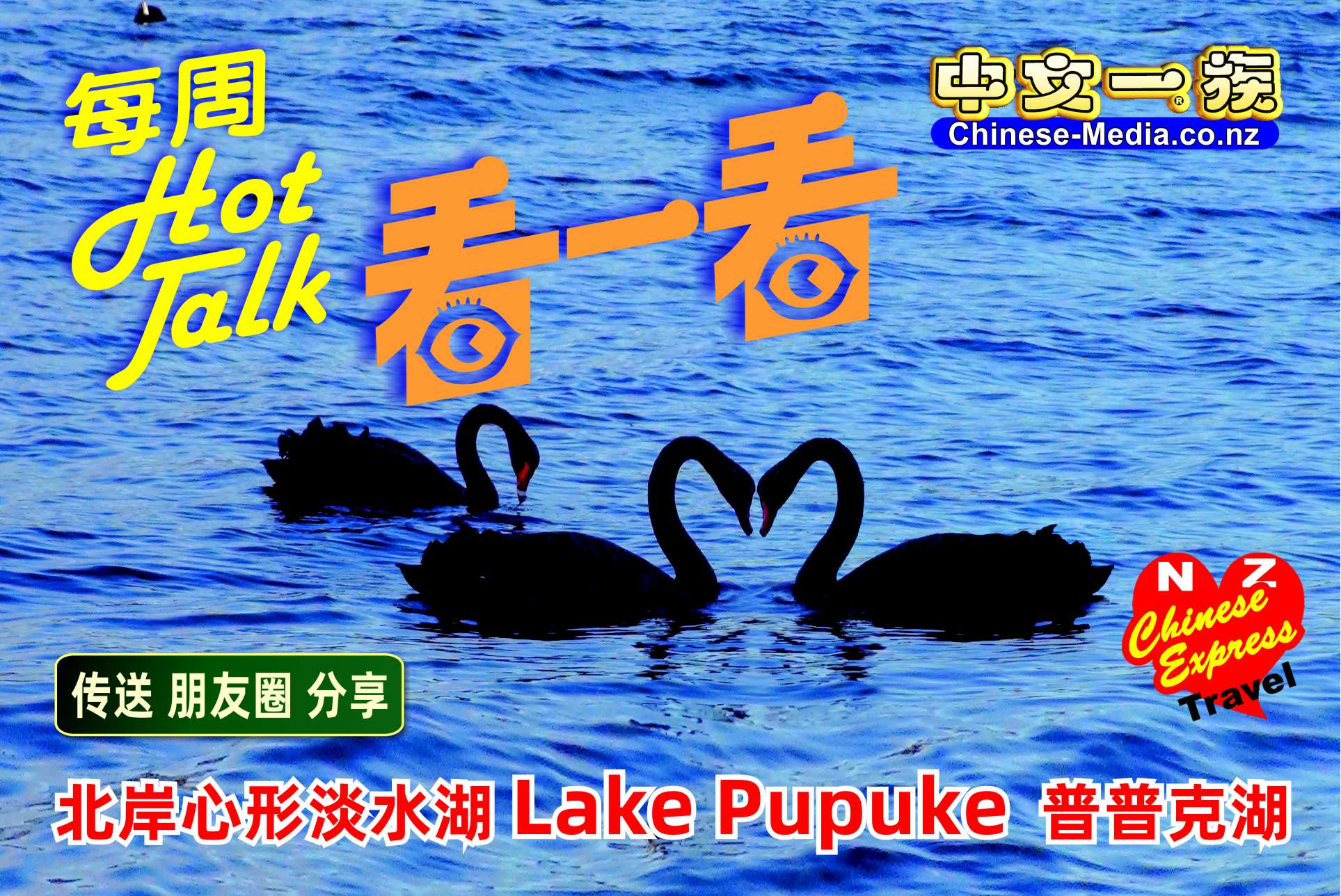 Takapuna Lake Pupuke 心形淡水湖 普普克湖 Hospital Lakefront Park  Milford Sylvan Park中文一族傳媒新西蘭旅遊景點