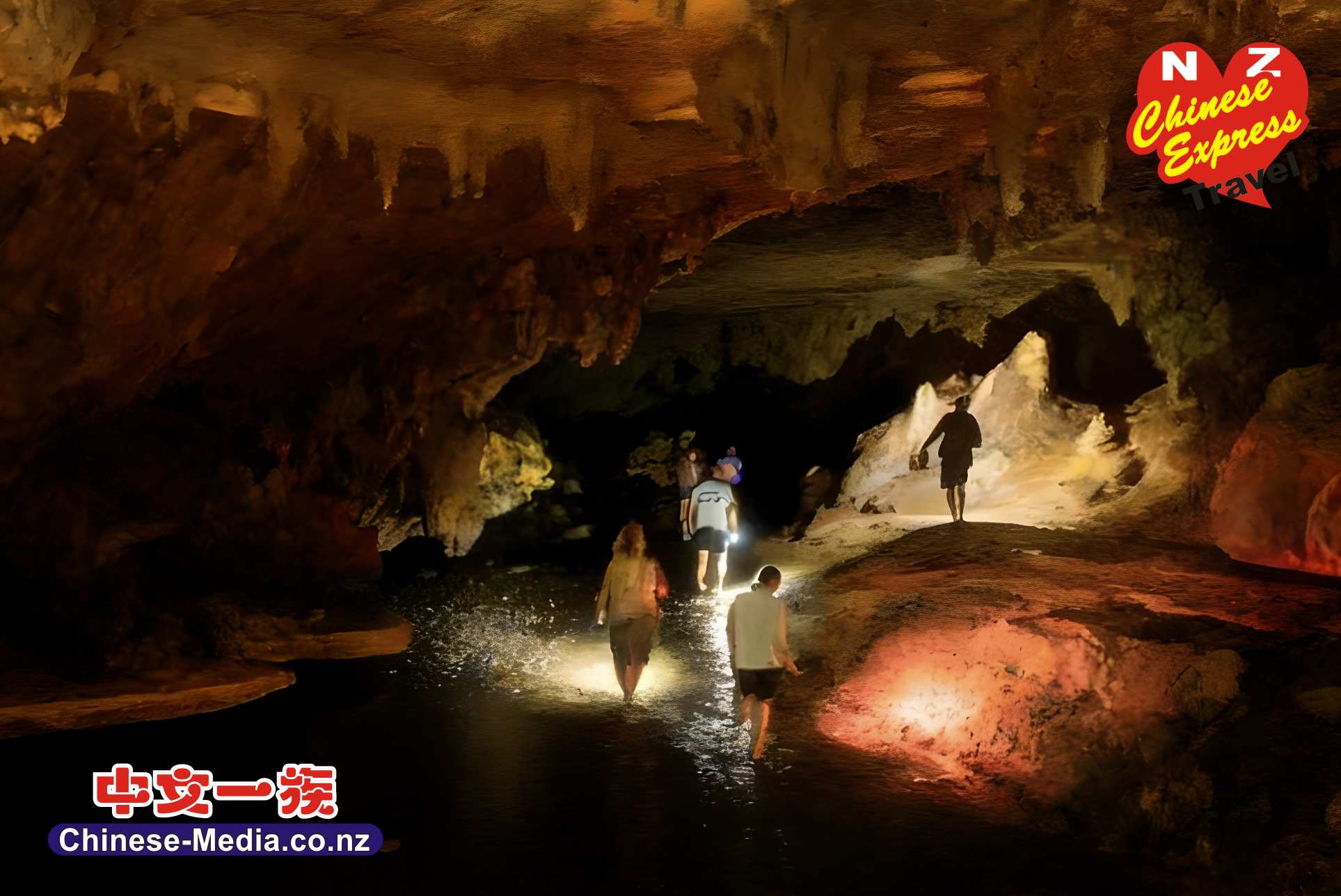 Waipu Caves , Glowworm Cave , 懷普螢光洞, 中文一族傳媒新西蘭旅遊景點