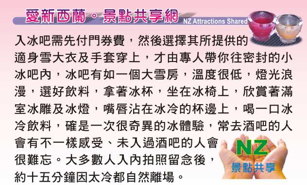 Queenstown  minus 5 皇后鎮冰吧 belowzero ice bar
